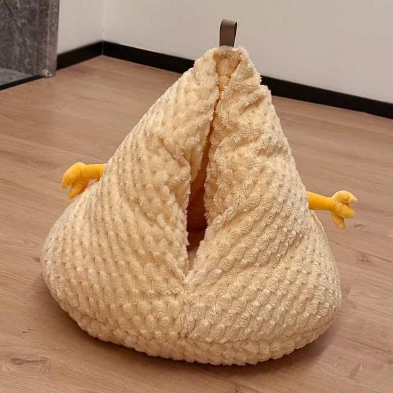 Cocoon Cat Sleeping Bed | Enclosed Warm Nest & Deep Peaceful Sleep
