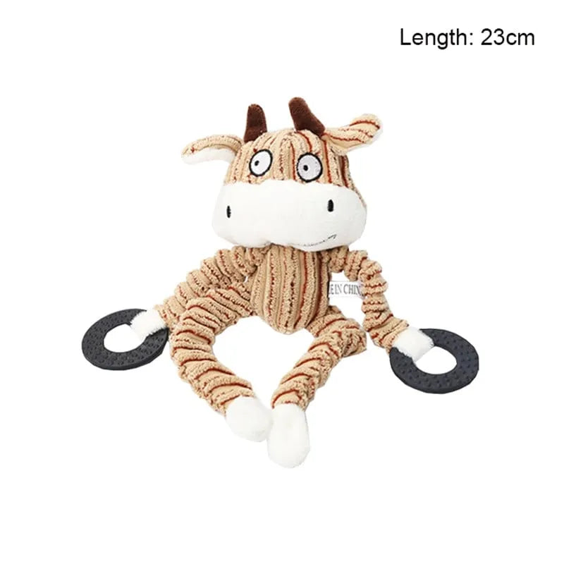Robust Plush Dog Toy – Durable Squeaker Toy for Aggressive Chewers