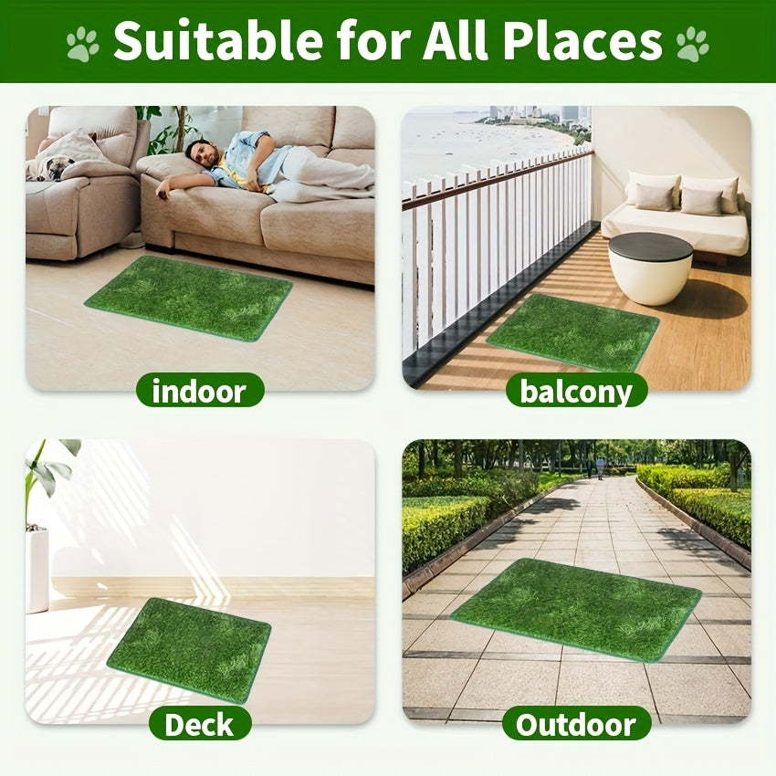 Washable Dog Grass Pee Pad – Reusable Artificial Turf Potty Training Mat