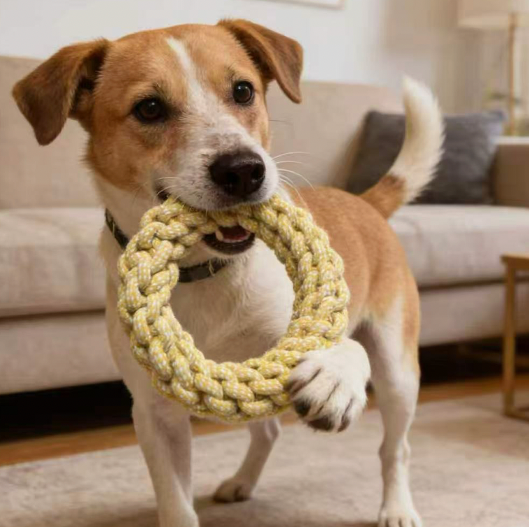 Heavy Duty Rope Knot Dog Toy – Durable Tug & Chew Toy for Dogs