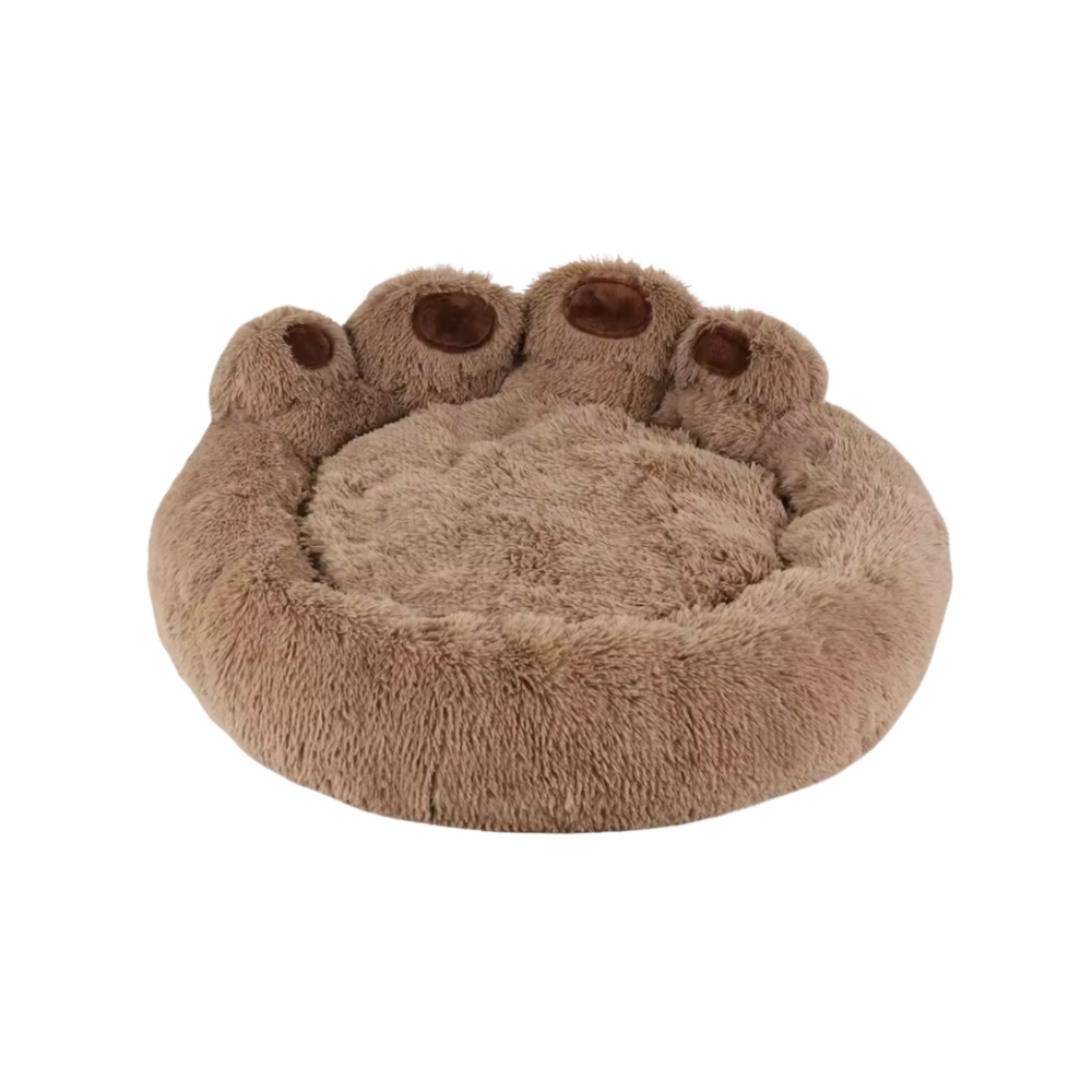 Fluffy Paw Dog Bed | Soft Washable Plush Sofa for Dogs and Cats