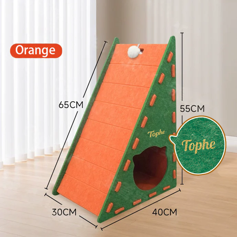 Felt Climb Scratcher | Vertical Cat Tower – No-Mess Claw Care