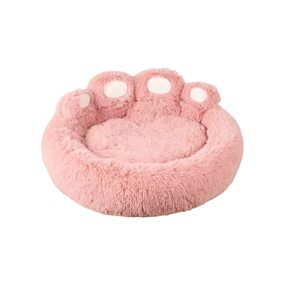 Fluffy Paw Dog Bed | Soft Washable Plush Sofa for Dogs and Cats