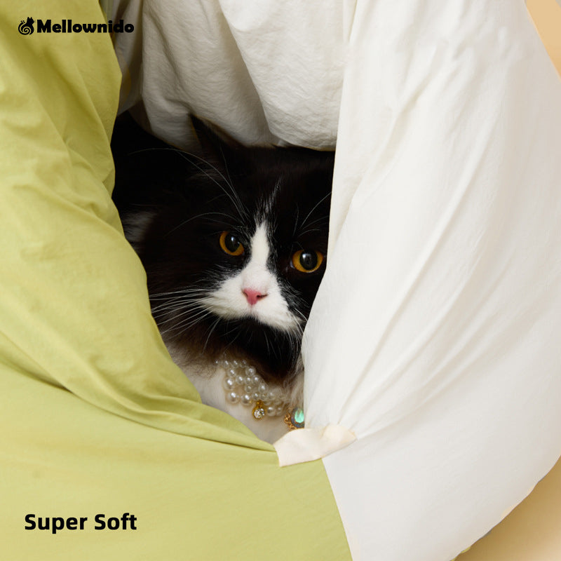 Cocoon Cat Sleeping Bed | Enclosed Warm Nest & Deep Peaceful Sleep