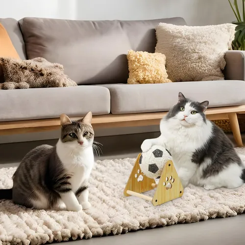 Cat Scratching Ball | Interactive Sisal Toy – Furniture Protection & Play