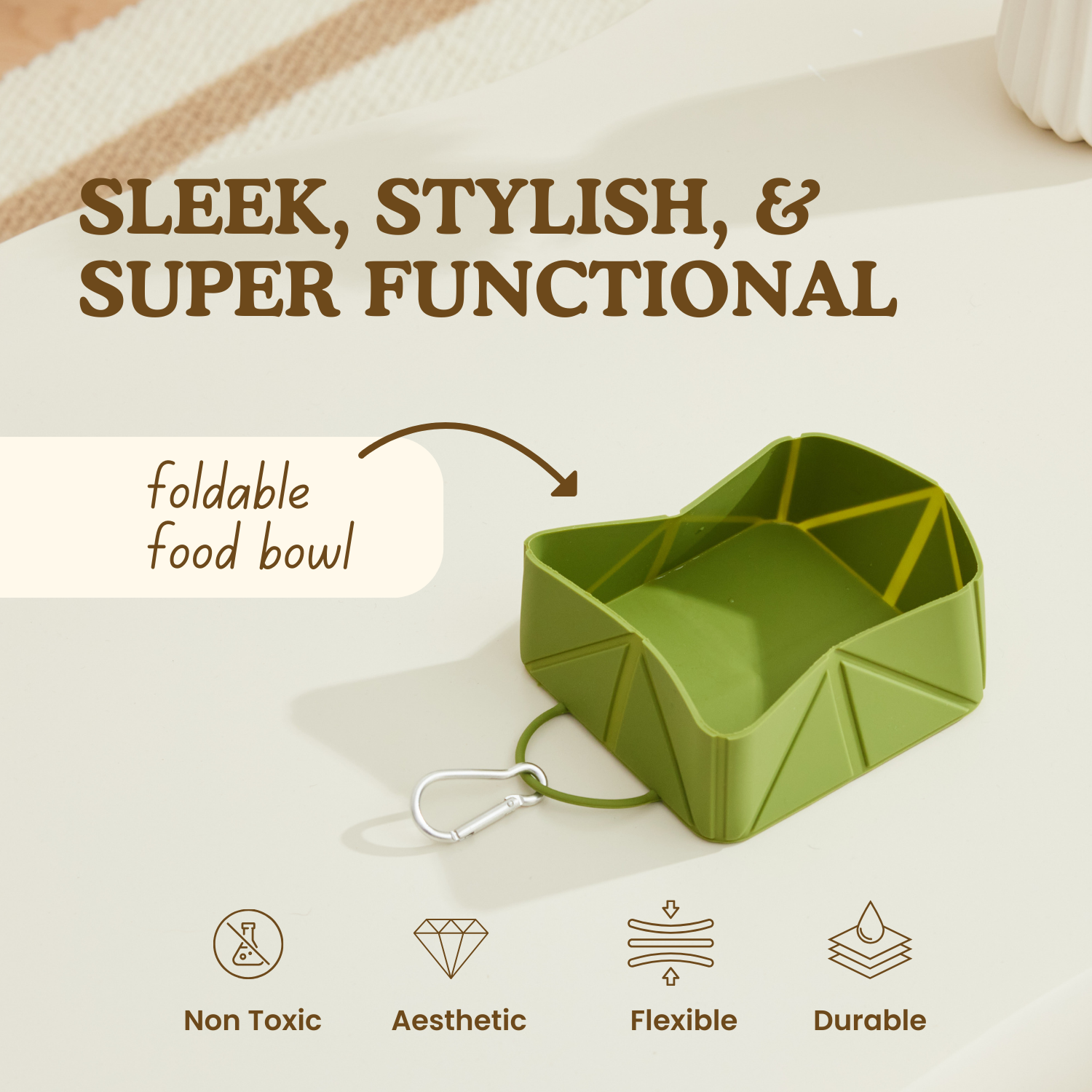 Foldable Travel Bowl | Dog Feeding – Flexible Food & Water Use