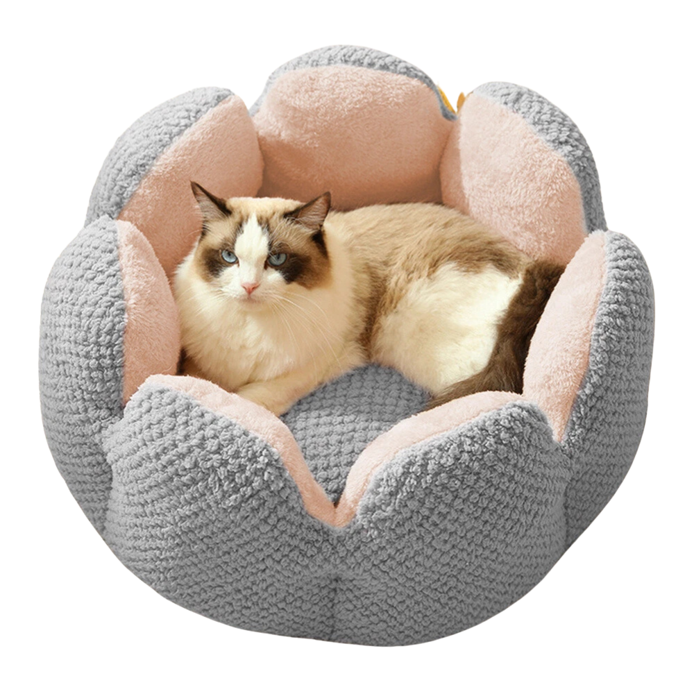 Cat Flower Bed | Soft Pet Cushion with Cozy Bloom Design
