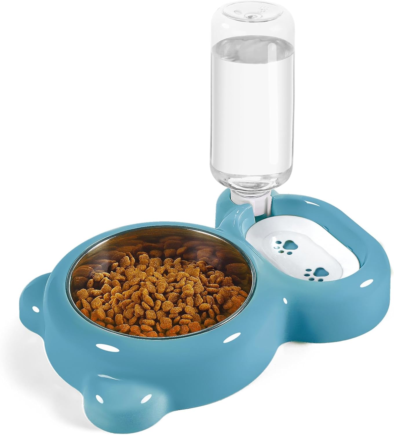 Cat Feeding Station | 2-in-1 Food & Water Bowl – Automatic Clean Hydration