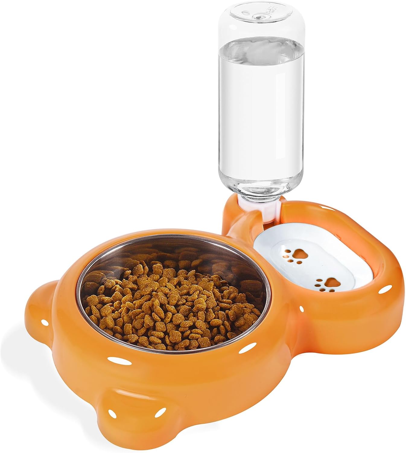 Cat Feeding Station | 2-in-1 Food & Water Bowl – Automatic Clean Hydration