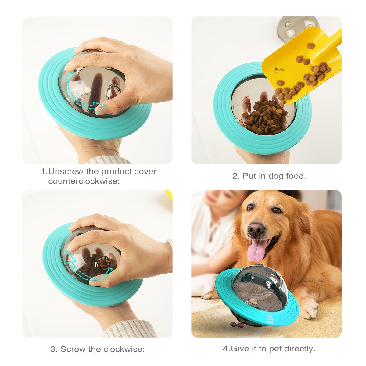 Interactive Dog Treat Puzzle Toy for Mental Stimulation & Slow Feeding Enrichment