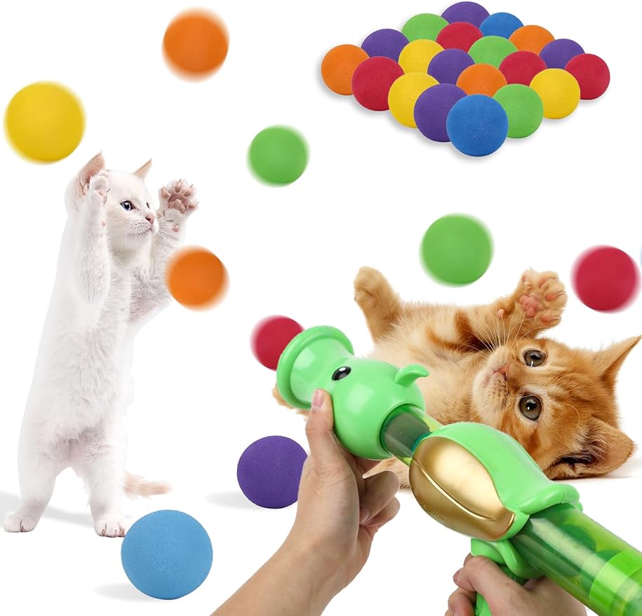 Cat Ball Launcher | Interactive Toy Gun – Active Fetch Play