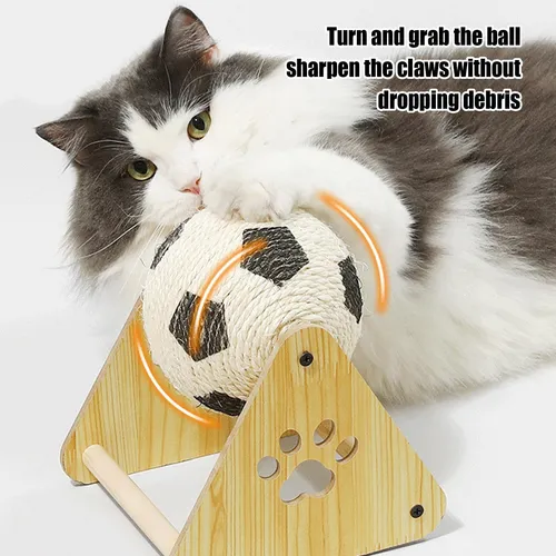 Cat Scratching Ball | Interactive Sisal Toy – Furniture Protection & Play