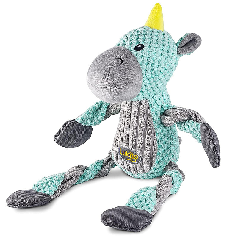 Robust Plush Dog Toy – Durable Squeaker Toy for Aggressive Chewers