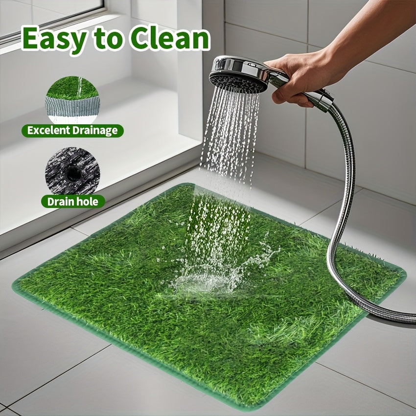 Washable Dog Grass Pee Pad – Reusable Artificial Turf Potty Training Mat