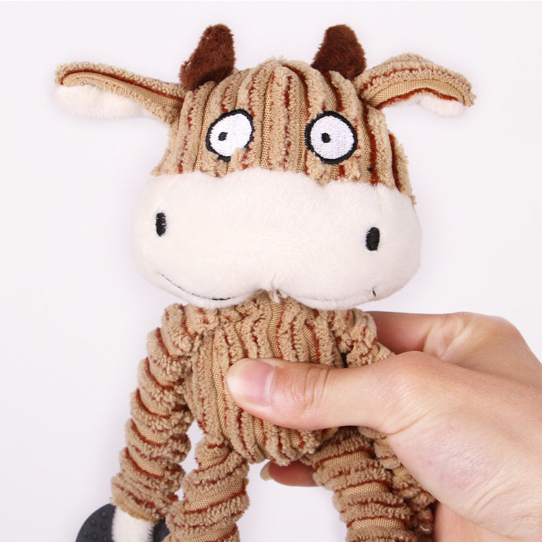 Robust Plush Dog Toy – Durable Squeaker Toy for Aggressive Chewers