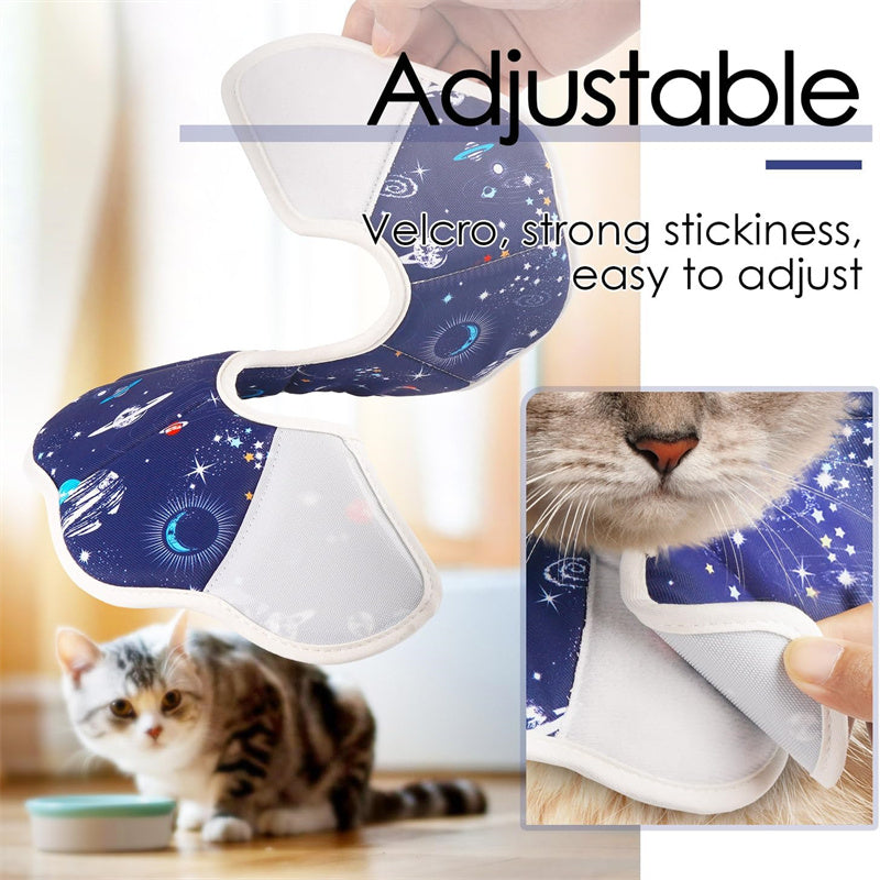 Adjustable Cat Recovery Cone Collar – Soft Protective Neck Cone for Cats