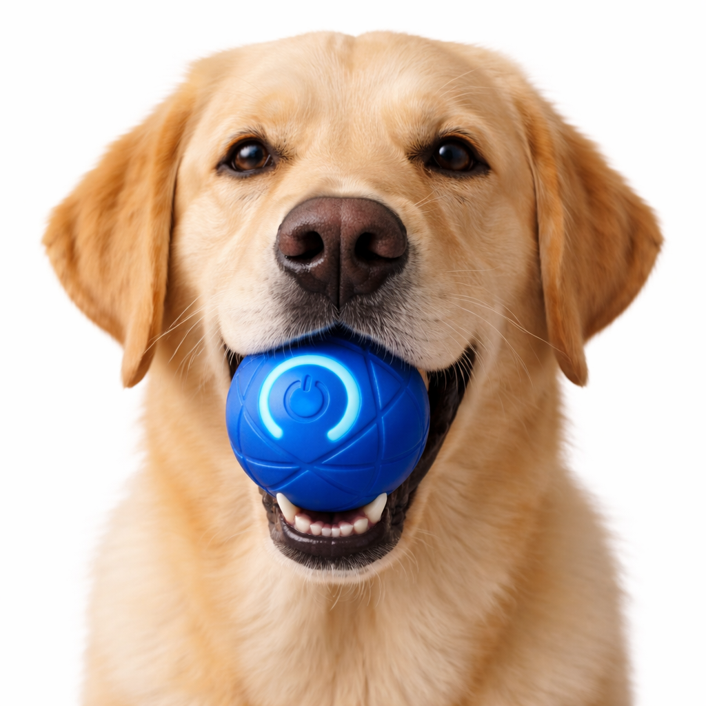 Automatic Interactive LED Dog Ball – Motion Activated Toy for Dogs & Cats