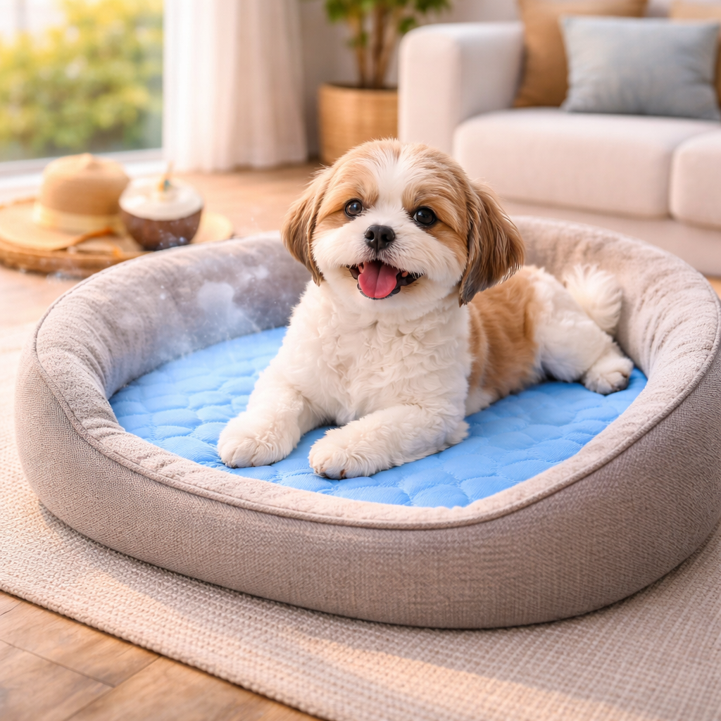 Dog Cooling Mat – Breathable Self‑Cooling Pad for Summer, Lightweight & Washable