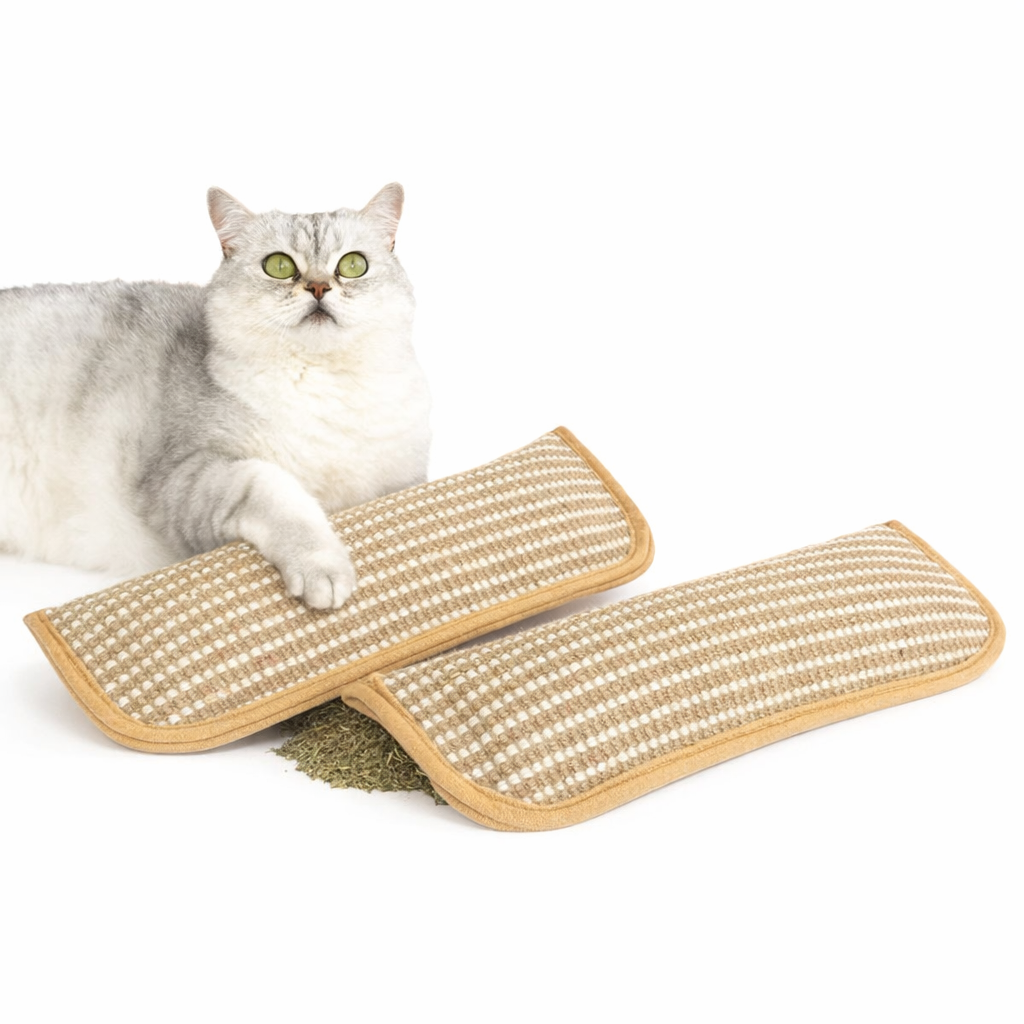 Catnip Pouch Toy | Cat Scratch Pad – Teeth Cleaning & Play