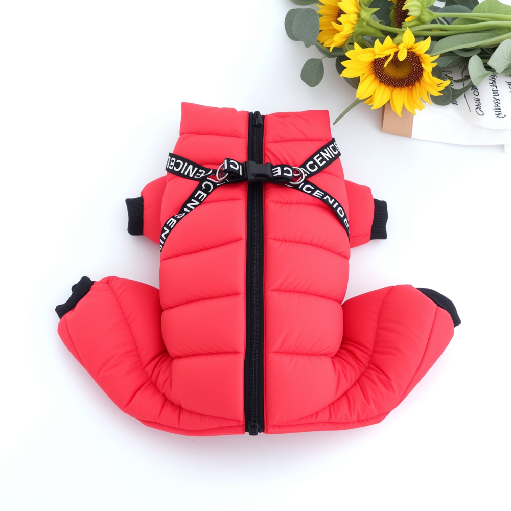 Dog Puffer Jumpsuit | Waterproof Full-Body Winter Warmth