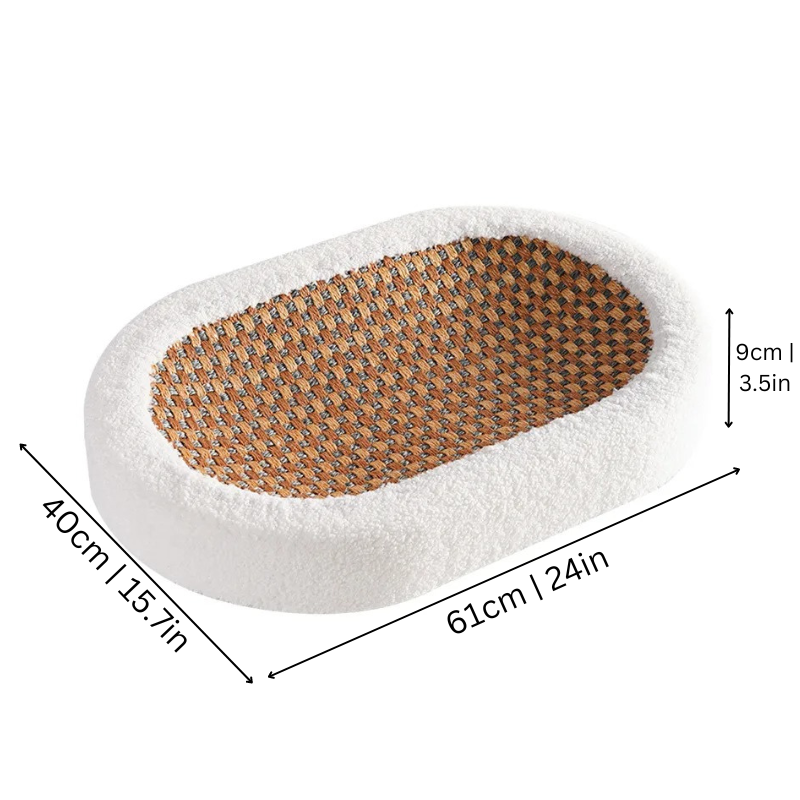 Cat Scratcher Lounge Bed – Cozy Resting Spot & Scratch Pad in One