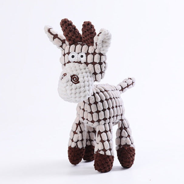 Robust Plush Dog Toy – Durable Squeaker Toy for Aggressive Chewers
