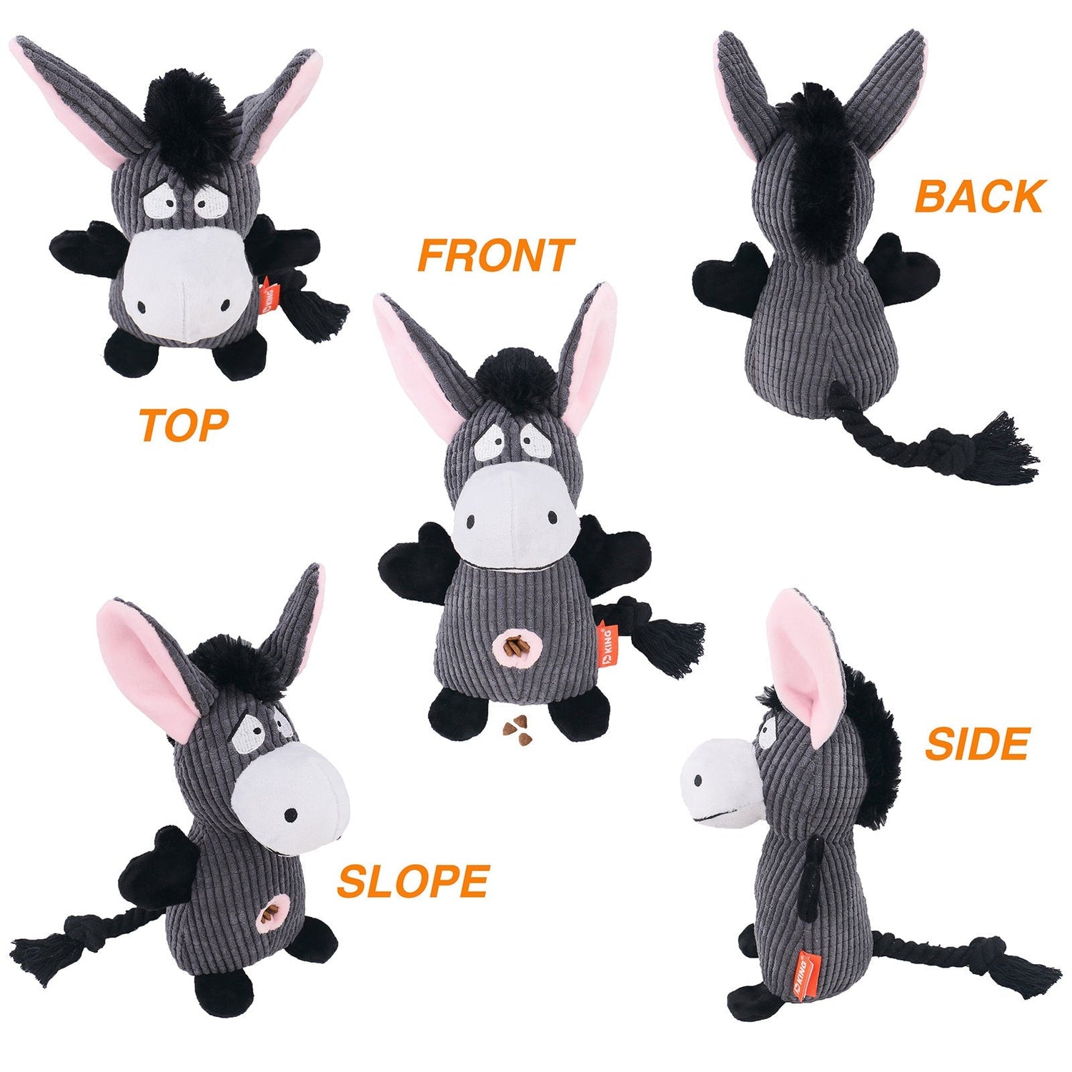 Robust Plush Dog Toy – Durable Squeaker Toy for Aggressive Chewers