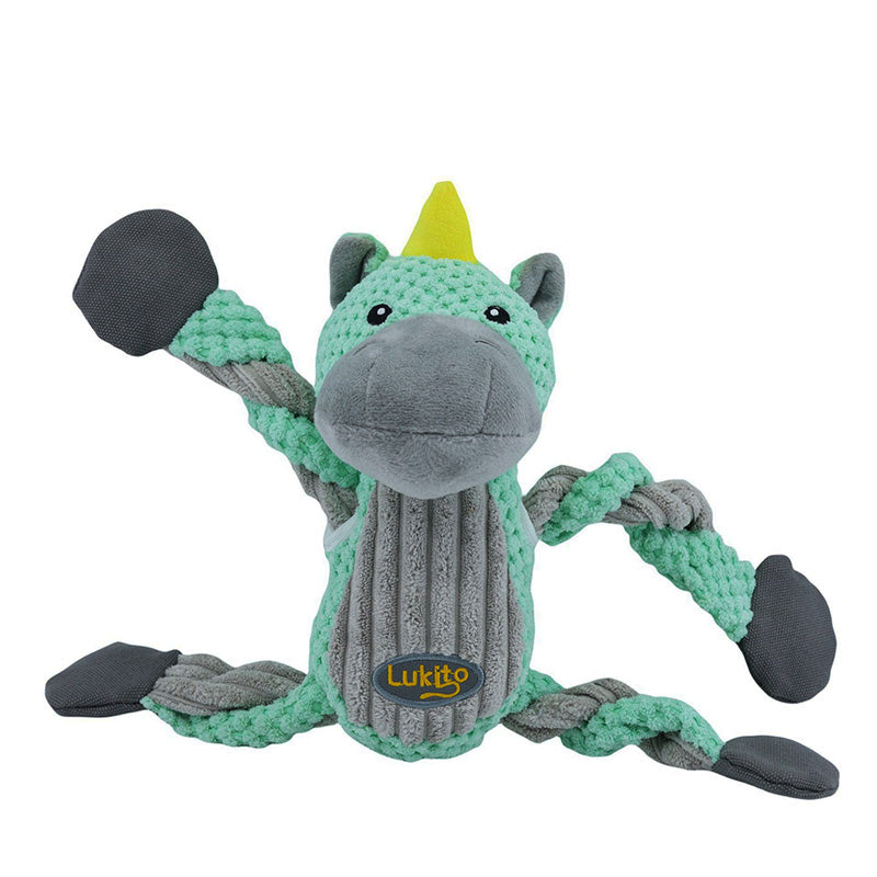 Robust Plush Dog Toy – Durable Squeaker Toy for Aggressive Chewers