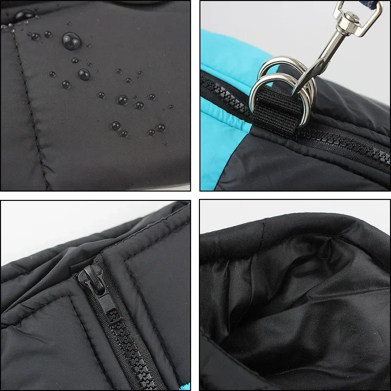 Waterproof Dog Jacket | Warm Padded Zip-Up Winter Coat
