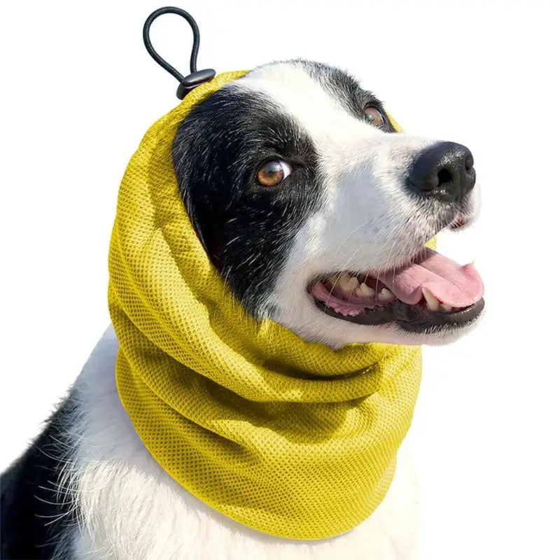 Dog Ear Cover for Grooming & Drying β Calming Dog Hood with Hearing Protection