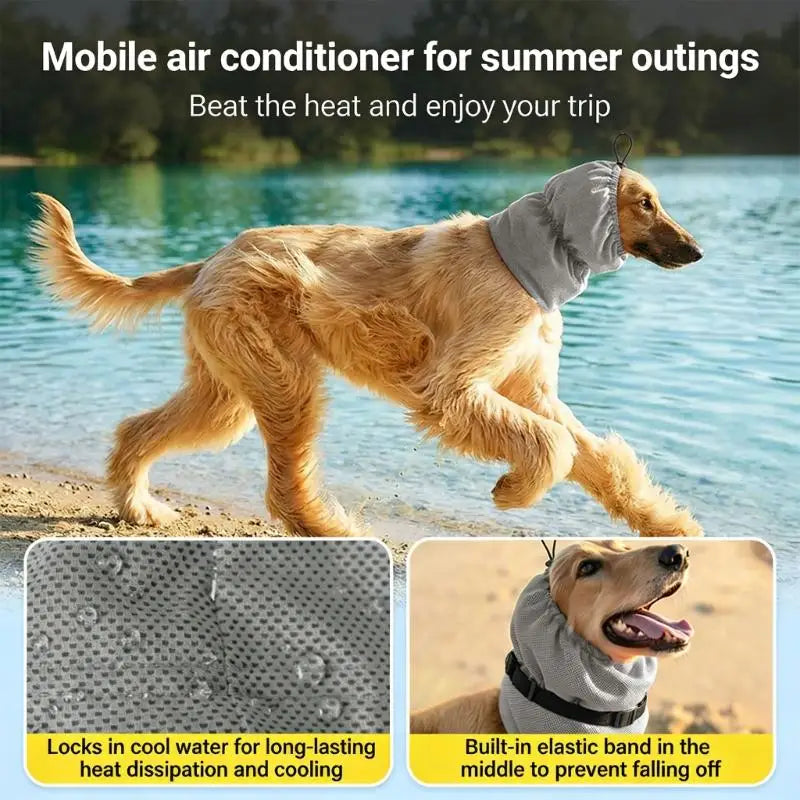 Dog Ear Cover for Grooming & Drying β Calming Dog Hood with Hearing Protection