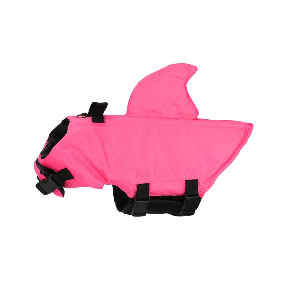 Shark Dog Life Jacket β Dog Swimming Vest with Handle & Reflective Strips