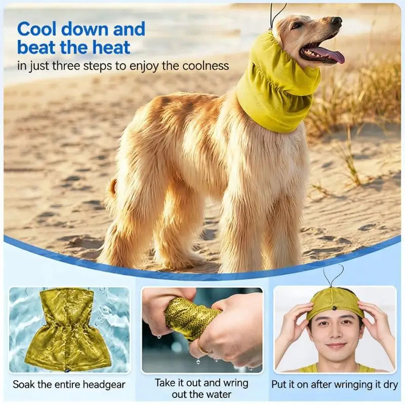 Dog Ear Cover for Grooming & Drying β Calming Dog Hood with Hearing Protection