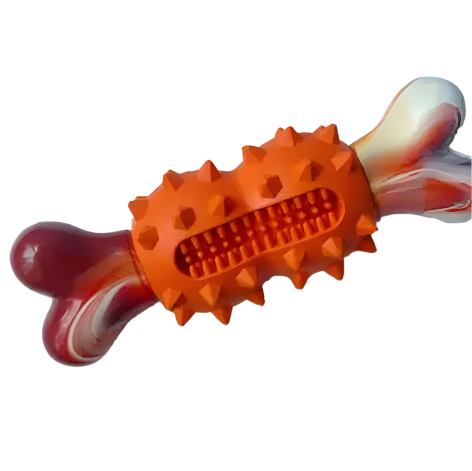 Tough Rubber Bone | Dog Chew Toy – Indestructible for Aggressive Chewers
