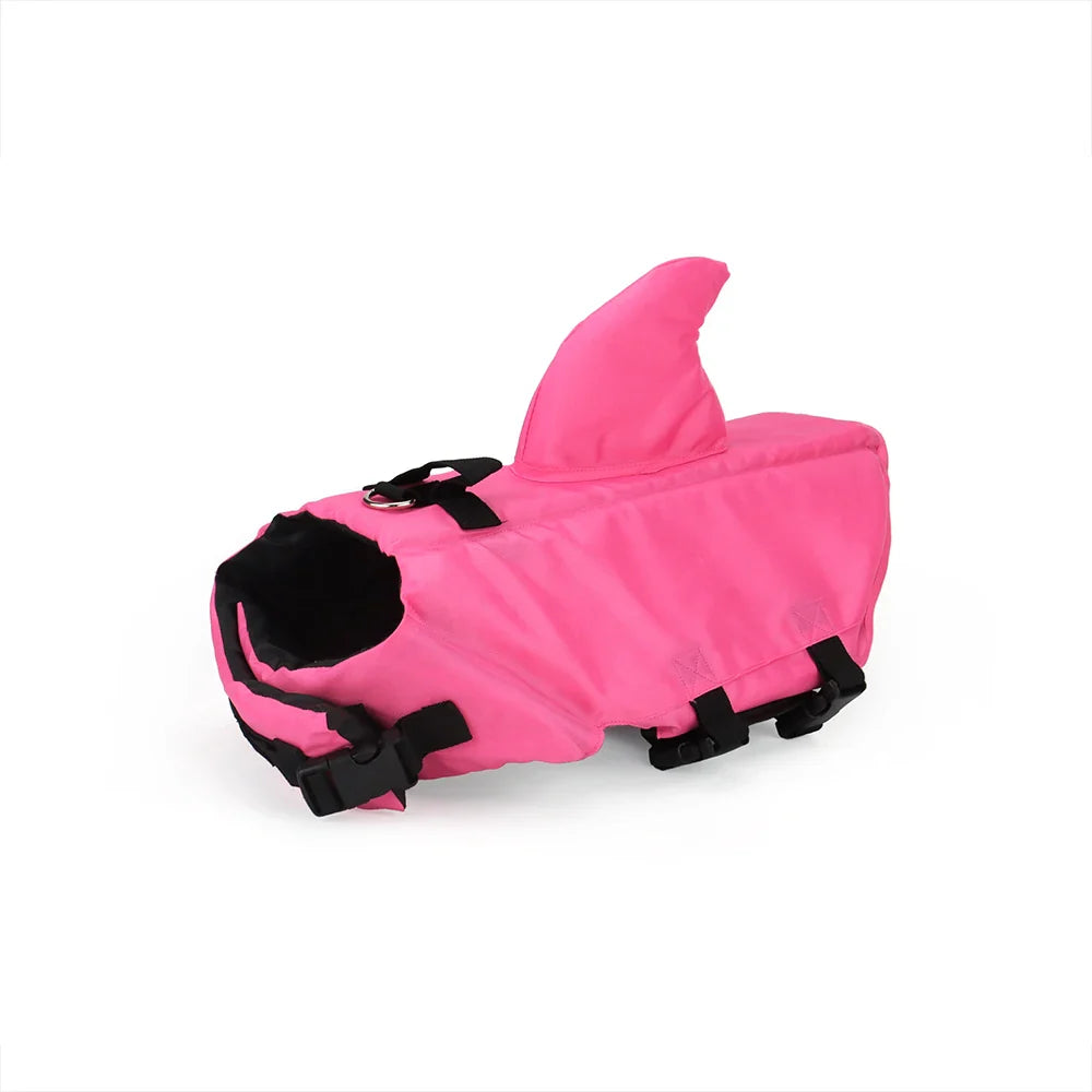 Shark Dog Life Jacket β Dog Swimming Vest with Handle & Reflective Strips