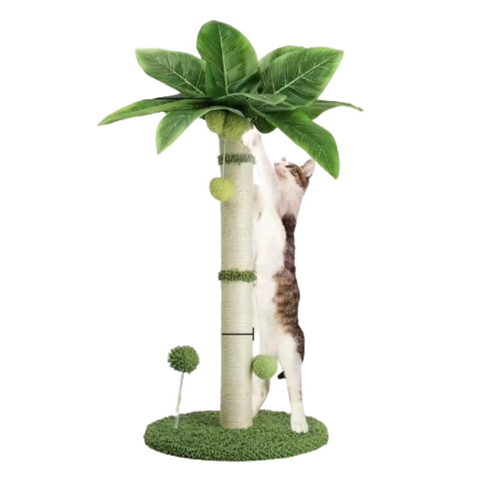 CocoPalm Cat Tree | Durable Coconut Rope Scratching Post for Cats