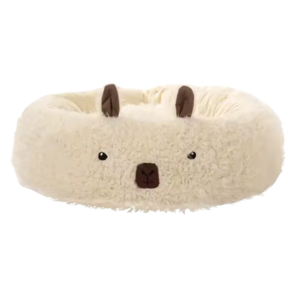 Cat Plush Bed | Winter Cozy Nest with Ears Design