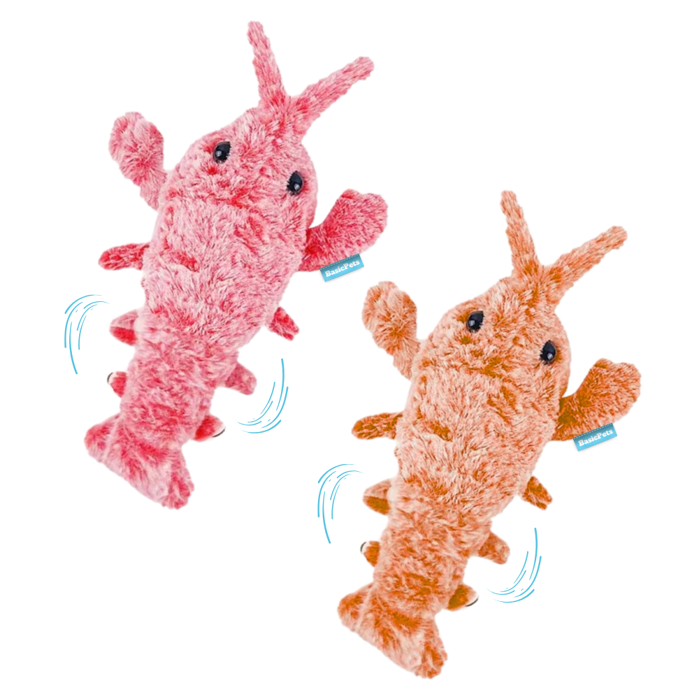 Lobster Interactive Jumping Pet Toy | USB Rechargeable Moving Plush Toy for Dogs & Cats