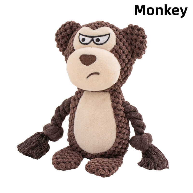 Dog Rope Plush Toy | Durable Tug & Chew – For Strong Chewers