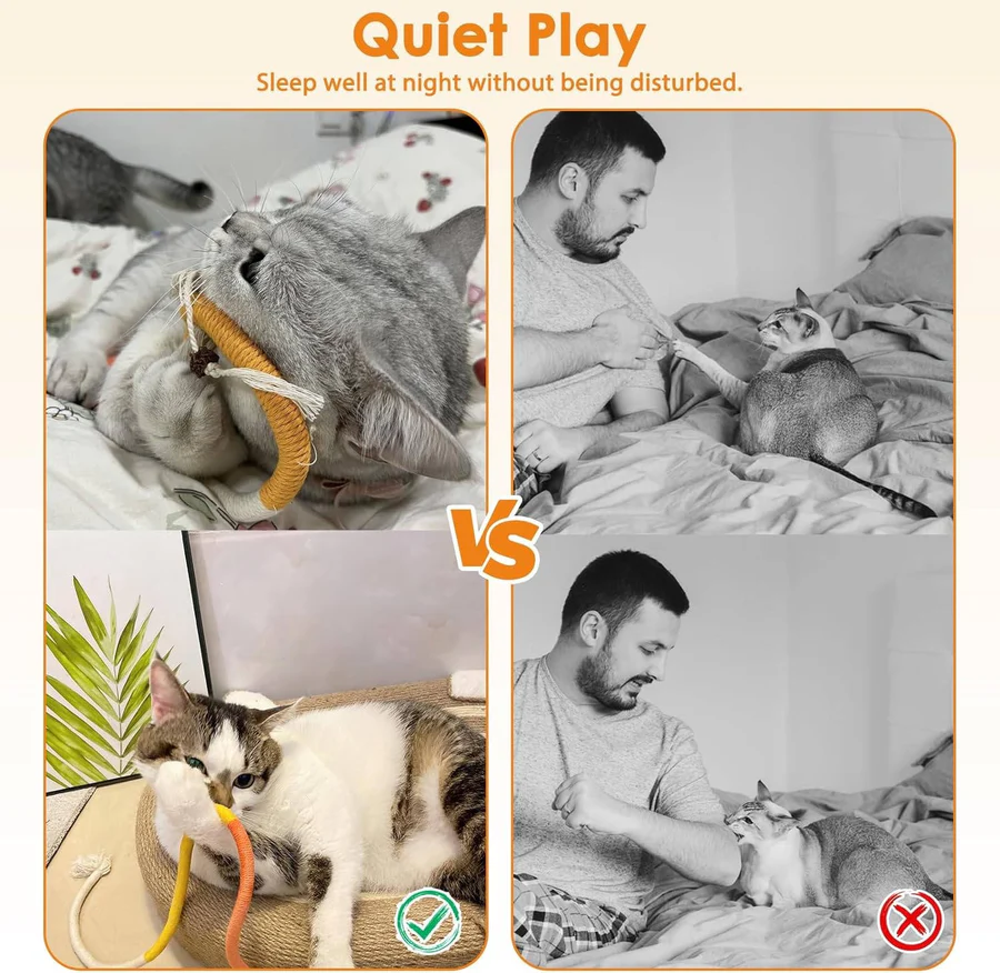 Cat Spiral Chew Toys | Fun Interactive Toys for Playful Kittens