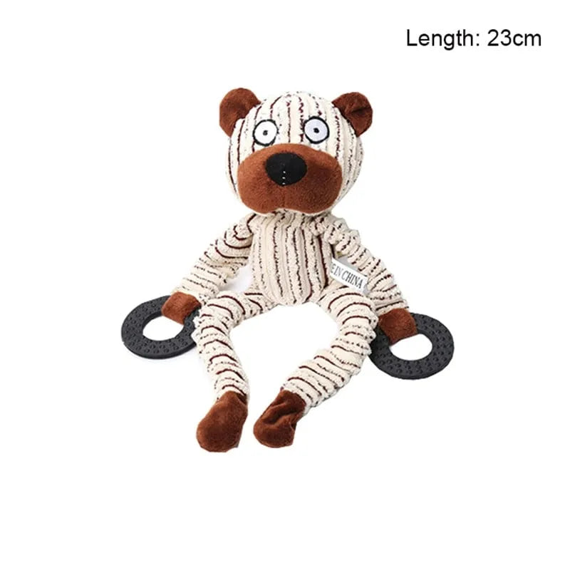 Robust Plush Dog Toy – Durable Squeaker Toy for Aggressive Chewers