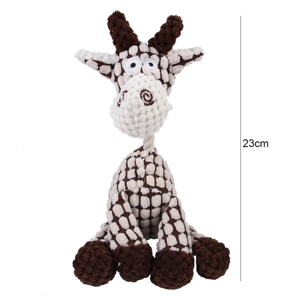 Robust Plush Dog Toy – Durable Squeaker Toy for Aggressive Chewers