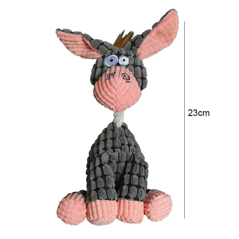 Robust Plush Dog Toy – Durable Squeaker Toy for Aggressive Chewers