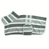 Quick Dry Dog Bathrobe Towel Coat – Super Absorbent Dog Drying Robe with Adjustable Strap