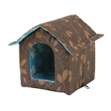 Foldable Outdoor Cat House | Waterproof Shelter for Cats & Small Dogs