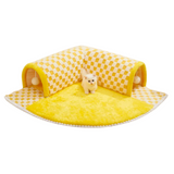 Cat Tunnel Play Mat | Plush Activity Tunnel with Anti-Slip Base & Toy Ball