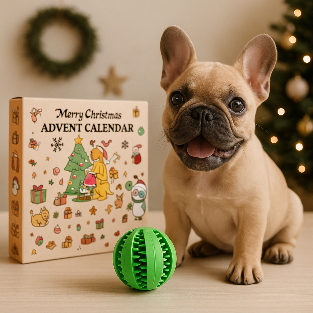 24-Day Dog Advent Calendar | Interactive Christmas Toy & Treat Gift Box