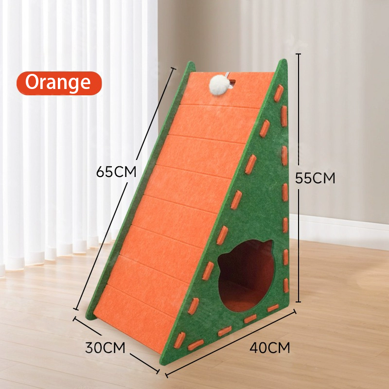 Felt Climb Scratcher | Vertical Cat Tower – No-Mess Claw Care