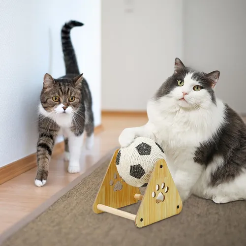 Cat Scratching Ball | Interactive Sisal Toy – Furniture Protection & Play