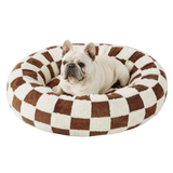 Calming Donut Cat Bed | Soft Plush Bed for Cats and Small Dogs